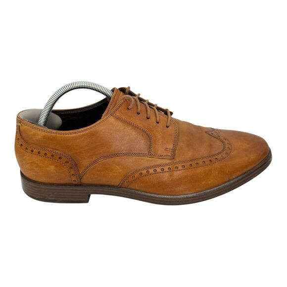 Cole Haan Jay Grand Wingtip Oxford British Tan Shoes C23775 Size 11 main image 5
